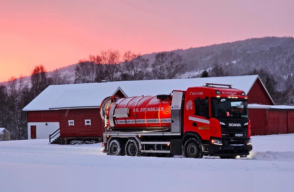 Klimanøytral slamsuger på Biogass fra VA365